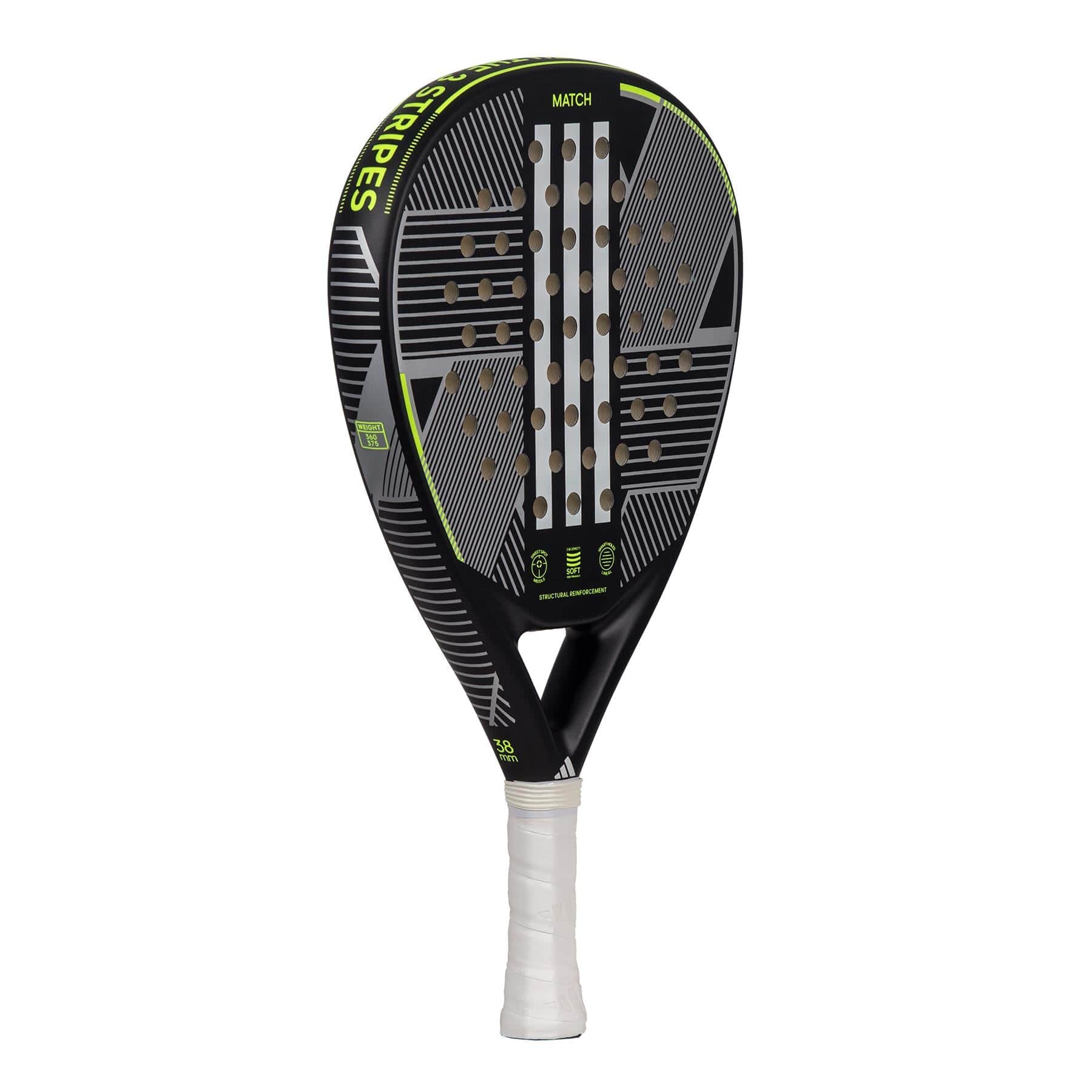 ADIDAS Match 3.3 Black / Lime Padel Racket - Image 7