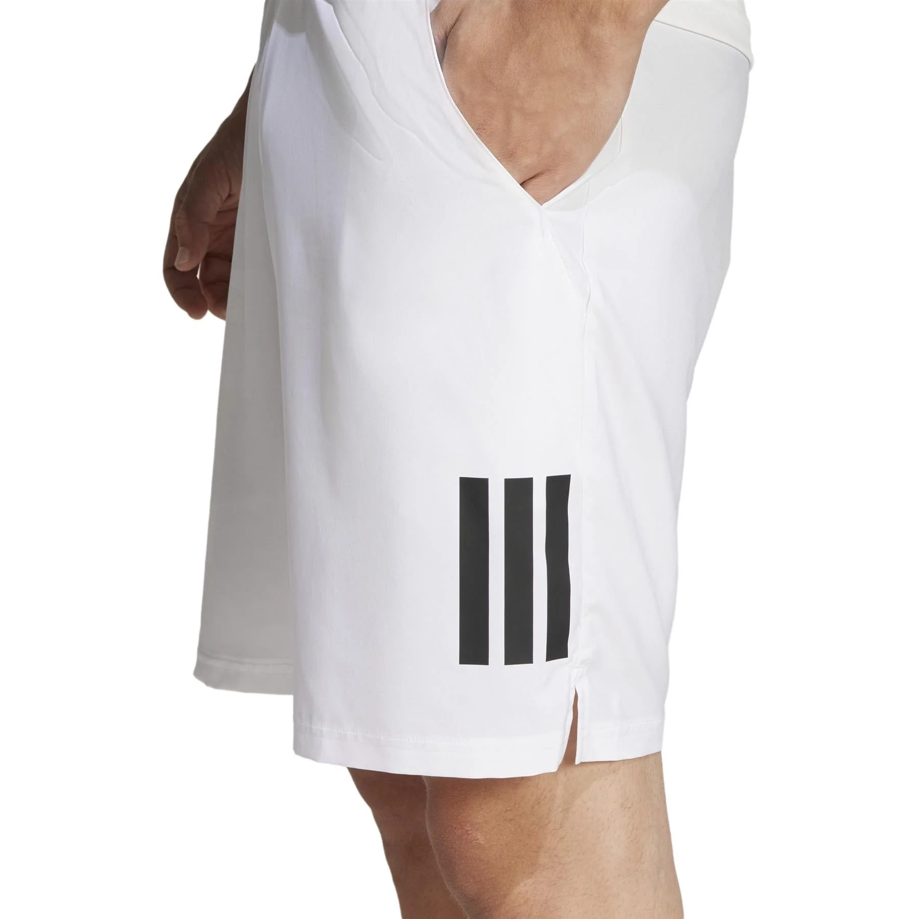 ADIDAS Mens 3 Stripe Padel Shorts - White - Image 7
