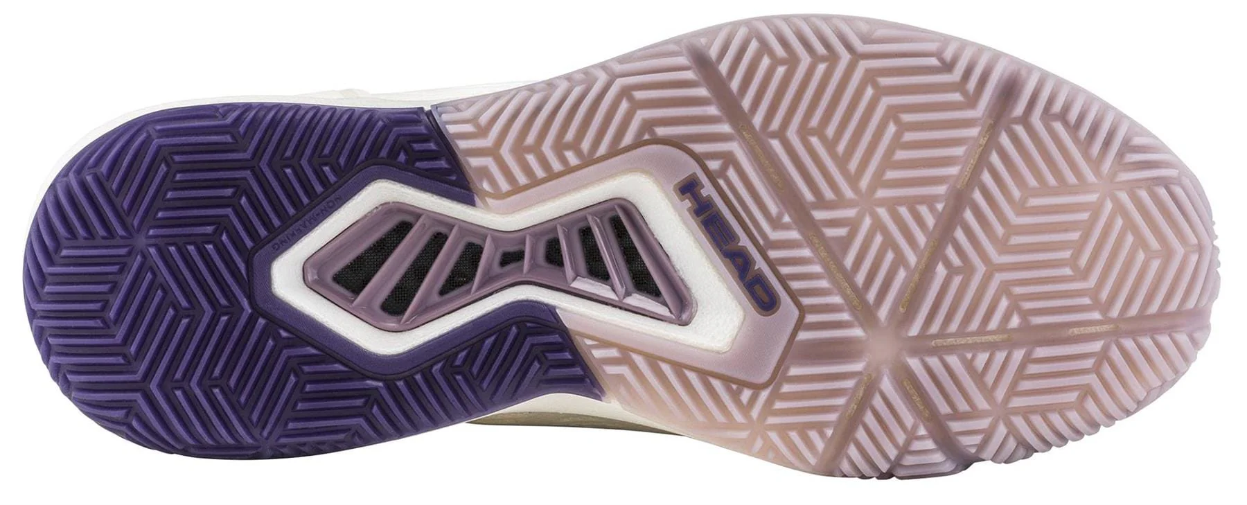 HEAD Motion Pro 1.5 Womens Padel Shoes - Chalk White / Purple - Image 3