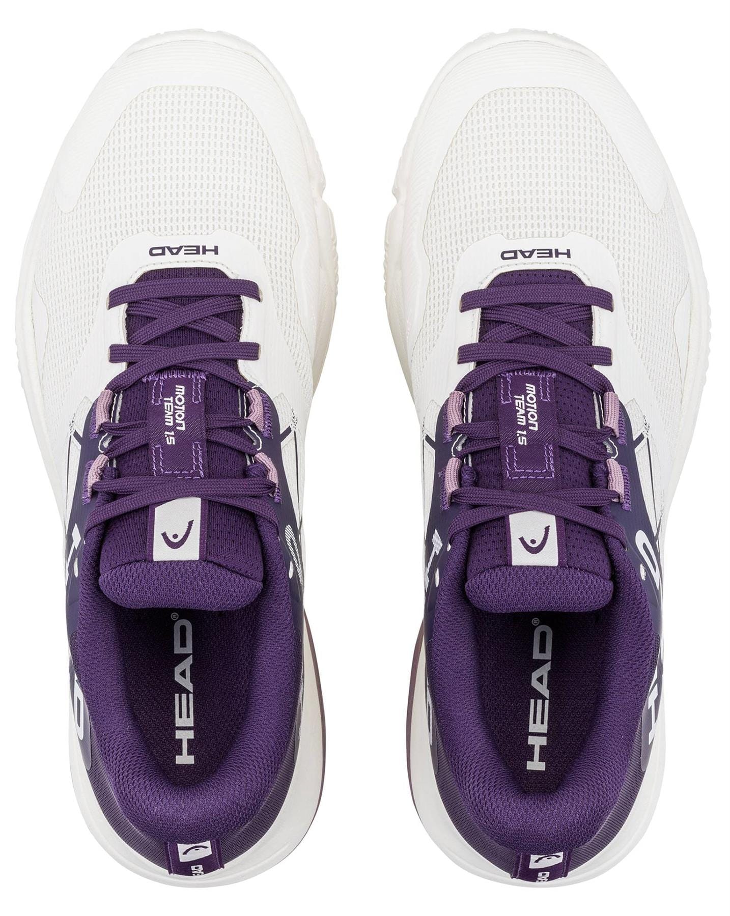 HEAD Motion Team 1.5 Womens Padel Shoes - Chalk White / Purple - Image 5