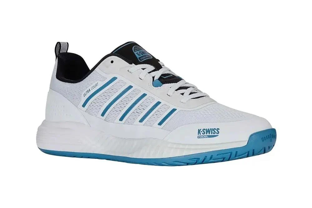 K-Swiss Ultra Court Mens Padel Shoes - White / Black / Blue Moon - Image 4
